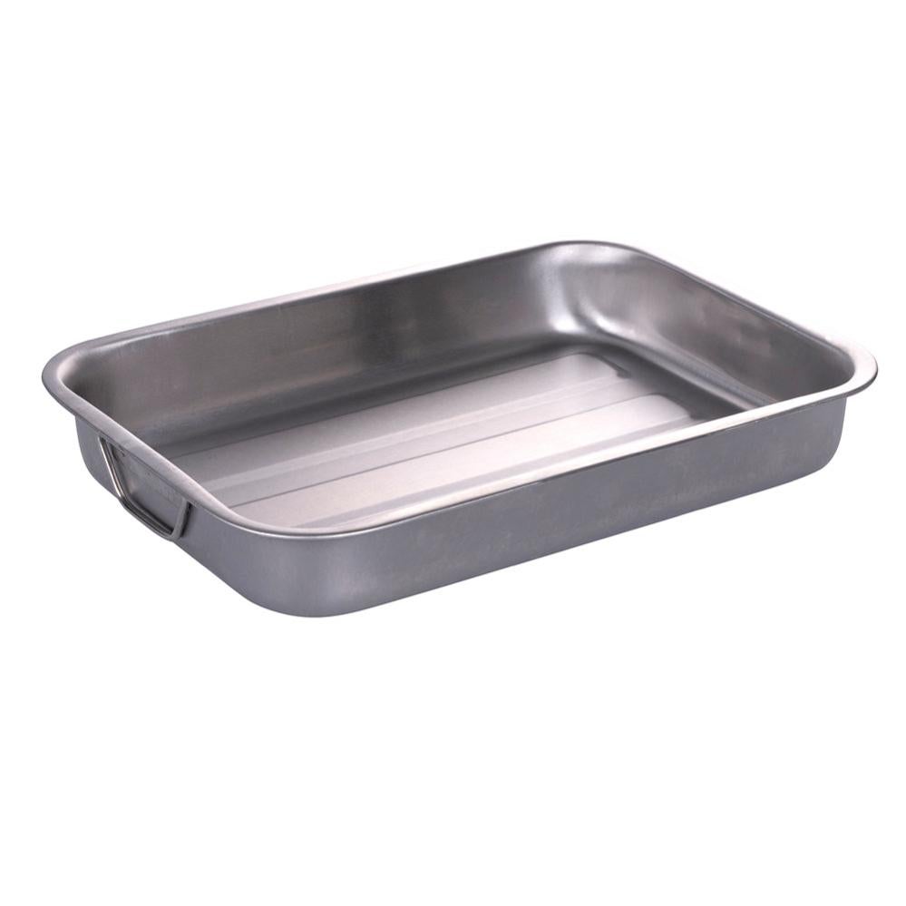 Teglia Forno Acciaio Inox 45x35x4.8cm - Rettangolare, Antiaderente, Multiuso - Foto 10