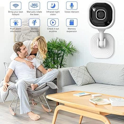 Hd 1080p Sans Fil Wifi Cctv Intérieur & Extérieur Mini Caméra IP Cam  Sécurité à la Maison