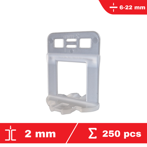 Kit de nivellement pour carrelage Solid 2mm – clips + cales + pince  Repamine
