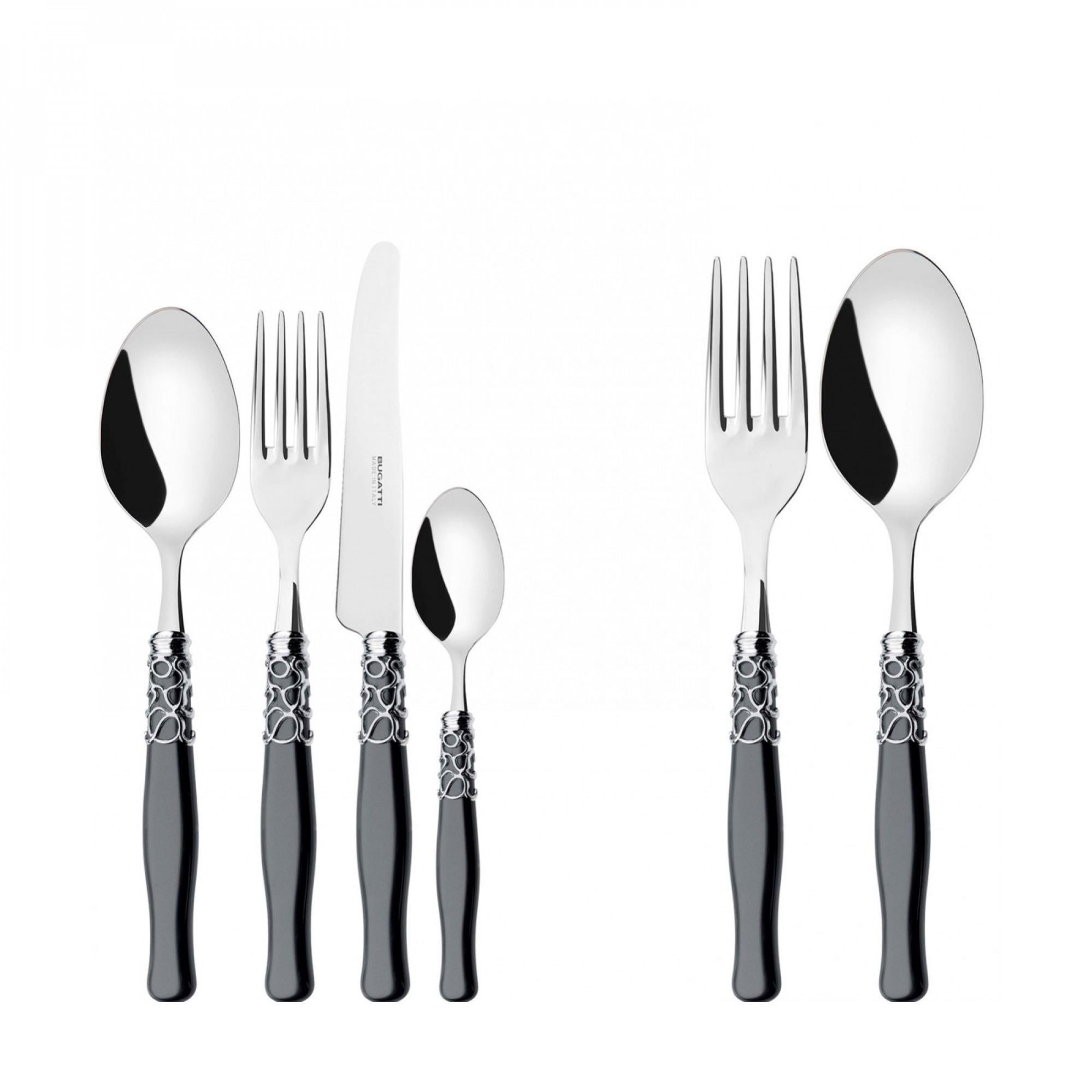 Set posate 24 pezzi in scatola Compact Oxford gold Pagliuzze Oro