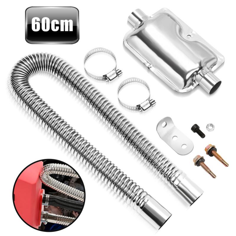 Tuyau D'échappement 60mm 100cm Pour Chauffage Diesel Voiture - Alliage Aluminium Anti-Choc Et Ignifuge