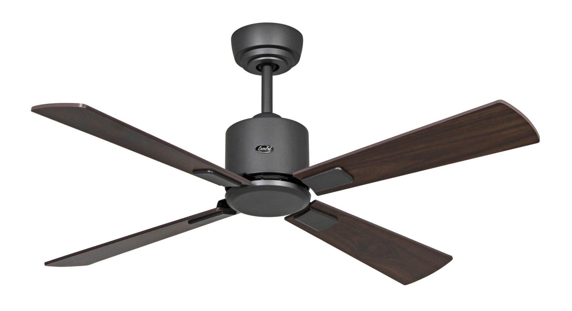 Ventilatore Da Soffitto Con Pale Bianco E Grigio Chiaro Con Kit Luce Opzionale Eco Neo Iii 132 Casafan - Foto 10