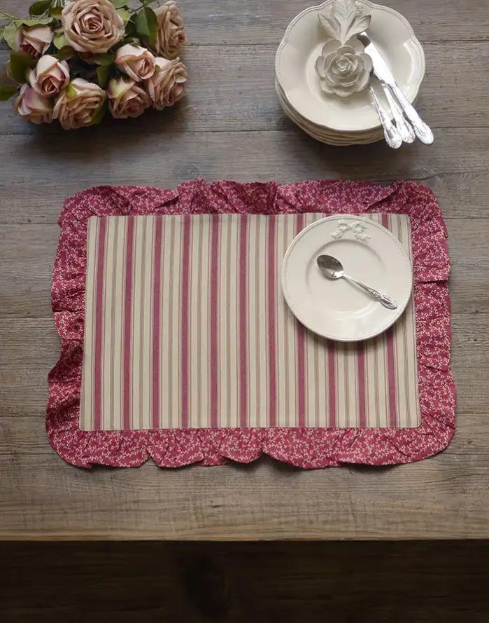 Tovaglietta Ovale In Lino Ricamata Blanc Mariclo Dentelle Collection 35x50 Cm Ecru