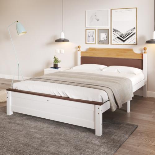 Telaio Del Letto In Metallo, Base Per Materasso A Doghe D Acciaio Queen Size Con Testiera Capacita Di Carico 300 Kg Nero 208 X 144 X 101cm 91806919