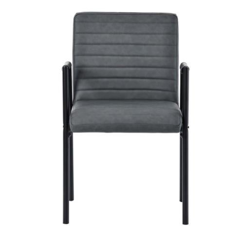 NicBex Set 6 Sedie Da Pranzo Trasparenti Con Gambe Metalliche Argento - Moderne