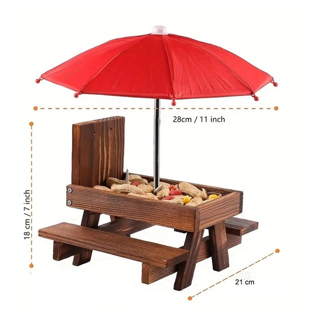 Mangeoire à oiseaux en forme de parapluie suspendu, décoration pour le  balcon, la cour, le jardin - AliExpress