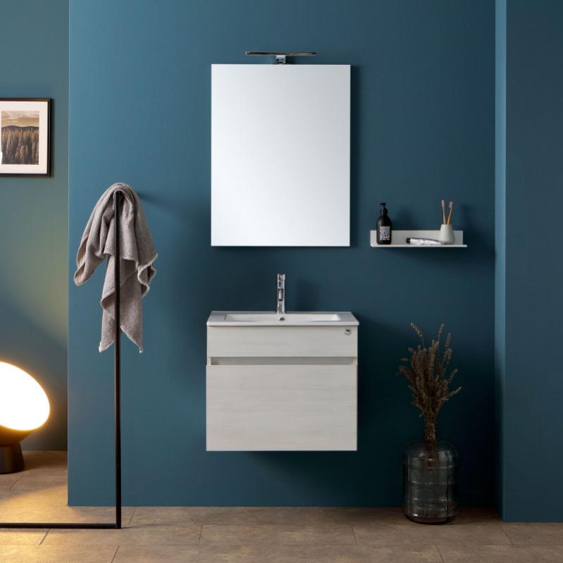 Meuble De Salle De Bains Suspendu 60 Cm Promenade Serie Sole Leroy Merlin