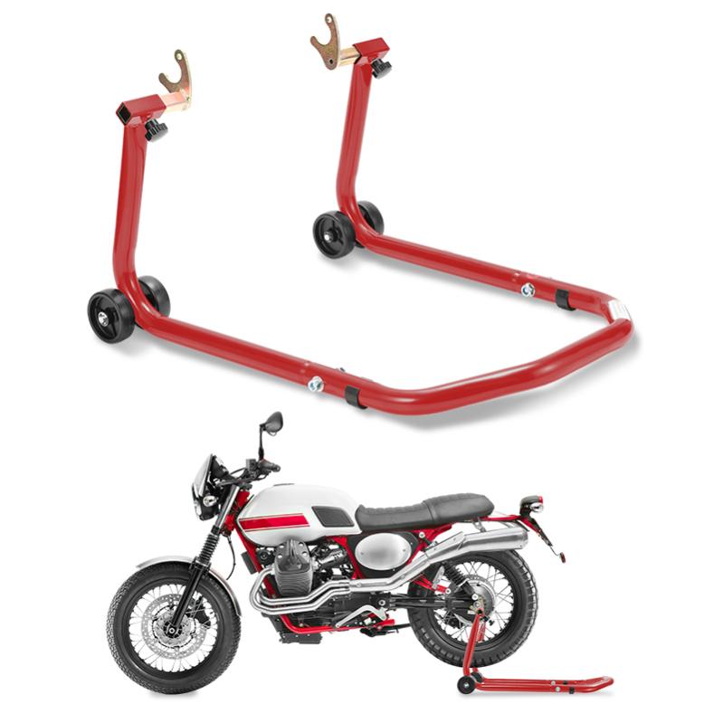 Lève-moto Arrière Réglable - Béquille Pour Maintenance, Largeur Ajustable 24-38 Cm, Charge Max 300 Kg - Noir