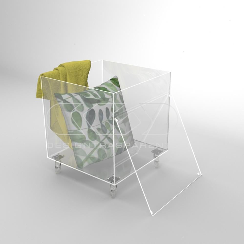 Cubo espositore in plexiglass bianco - Misura: 40x40x H40 cm