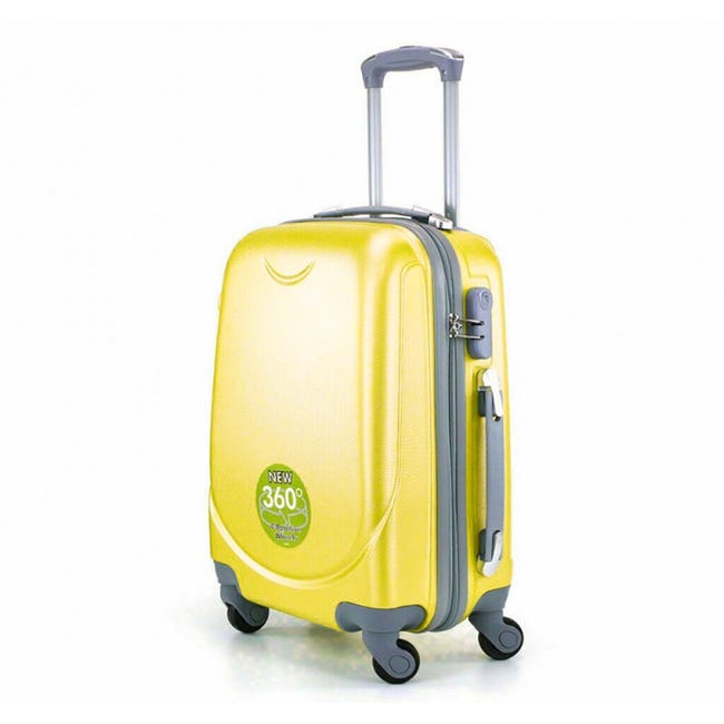 Maleta pequeña 50x33x20cm 35 litros de viaje equipaje de mano cabina para  viajar amarilla