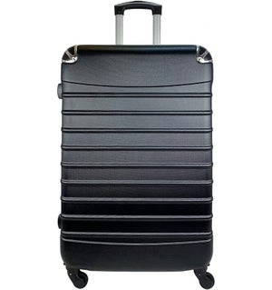 Maleta Mediana Equipaje para Viajar en avión 4 Ruedas giratorias 360º Color  Negro 66x41x25cm - DED