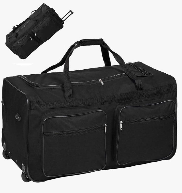 Bolsa maleta de viaje equipaje de mano cabina con ruedas trolley para viajar  50x30x28cm Bolso de deporte