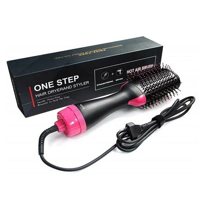 One Step Cepillo secador de pelo moldeador rizador y plancha 3 en 1