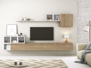 Mueble de TV en madera ADOLFO 200 cm