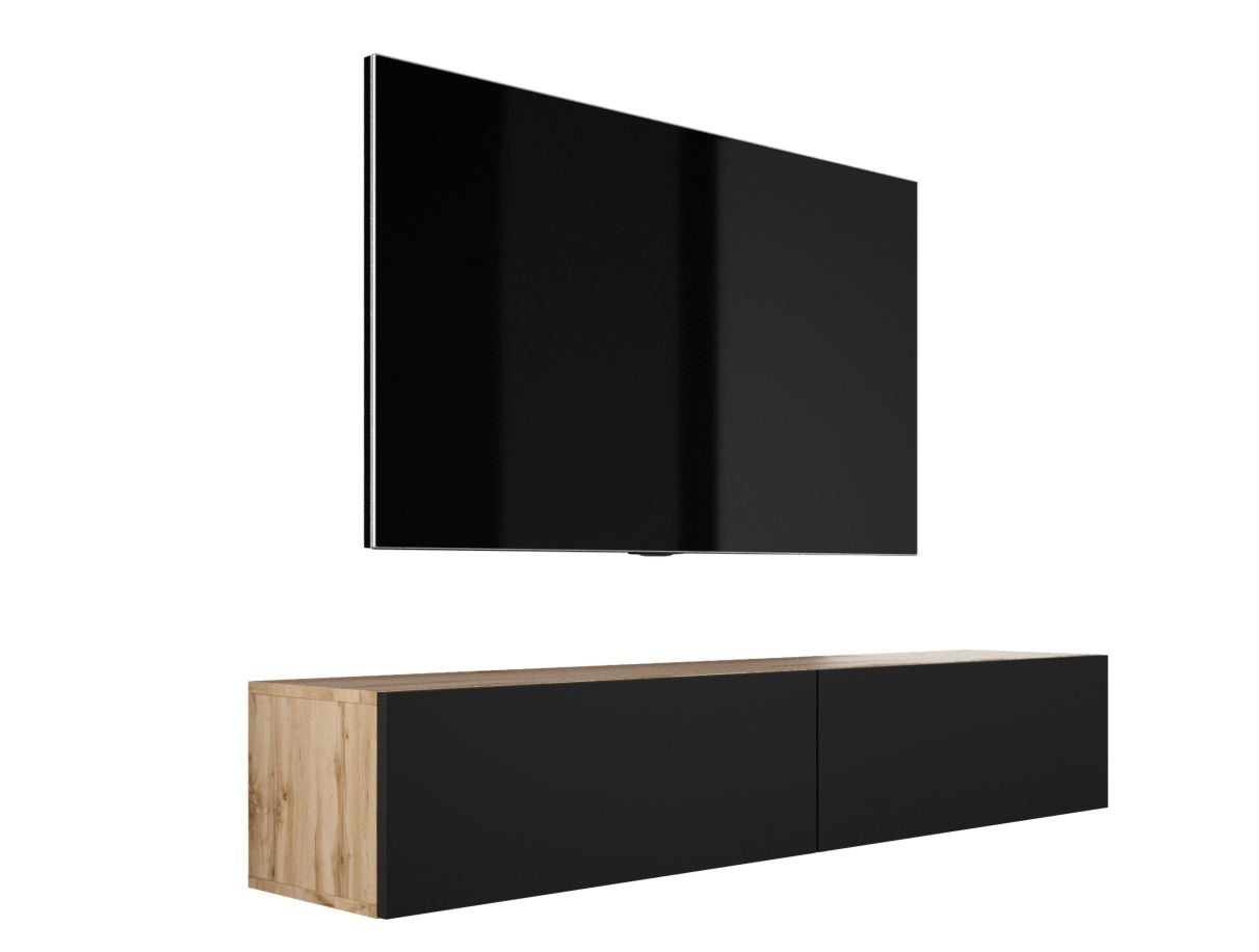 Meuble TV Suspendu D L 170 Cm H 34 Cm P 32 Cm Rangement TV meuble-tv-suspendu-d-l-170-cm-h-34-cm-p-32-cm-rangement-tv
