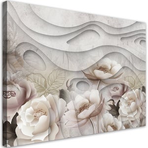 Stampa su tela, Souvenir del mare in cornice shabby chic in legno - 120x80