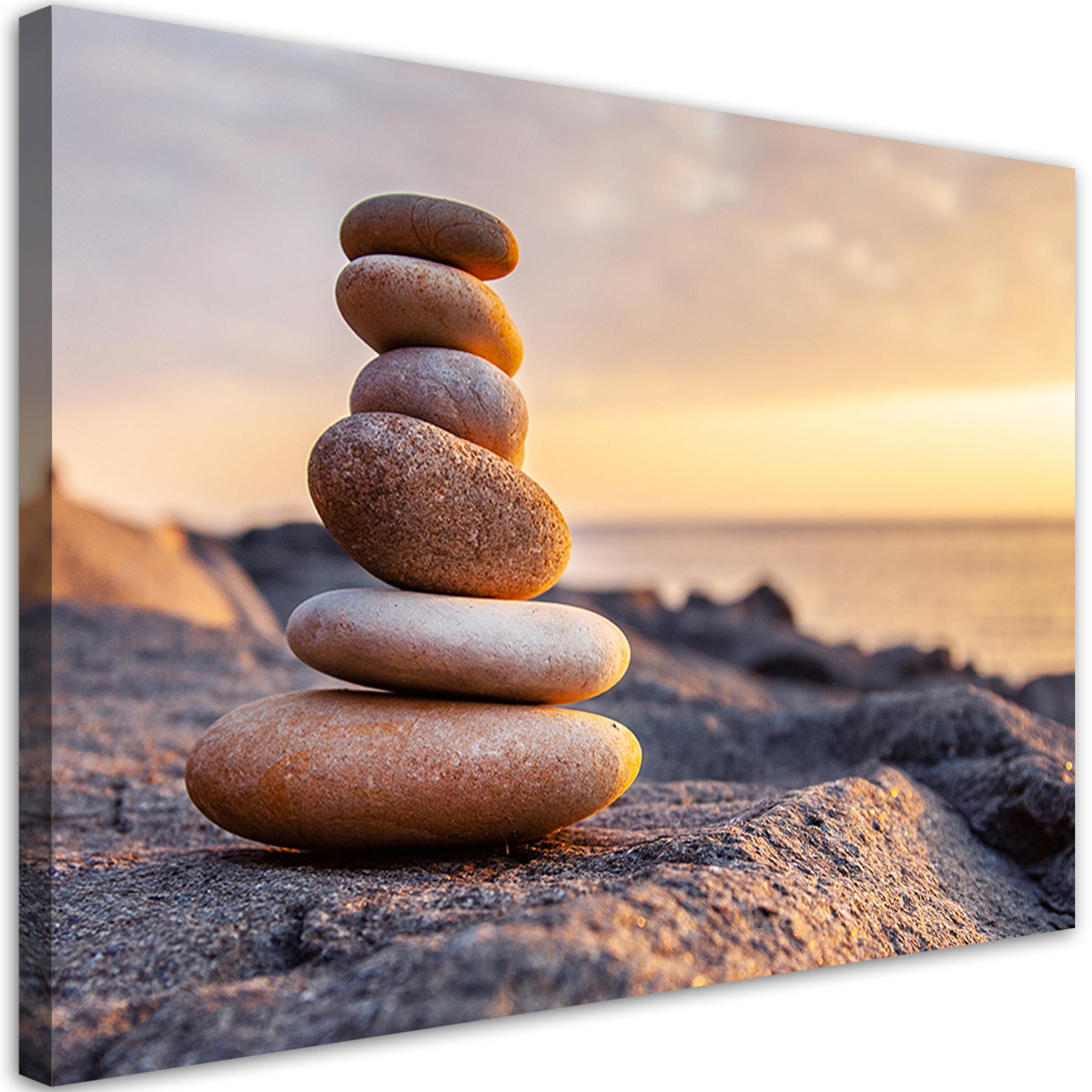 Benessere zen candela QUADRI MODERNI 152x78 cm STAMPE TELA