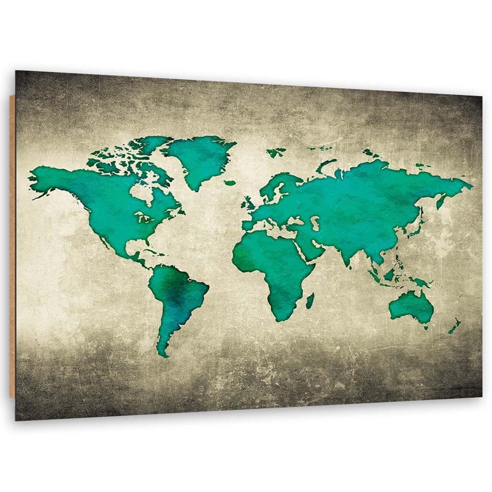 Poster Mappamondo da Grattare Cartina Geografica Mappa del Mondo 60x40  Bianco