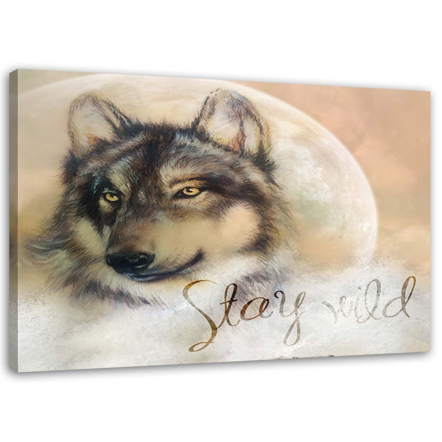 KUSTOM ART Poster Decorativo da Parete Serie Animali Leopardo