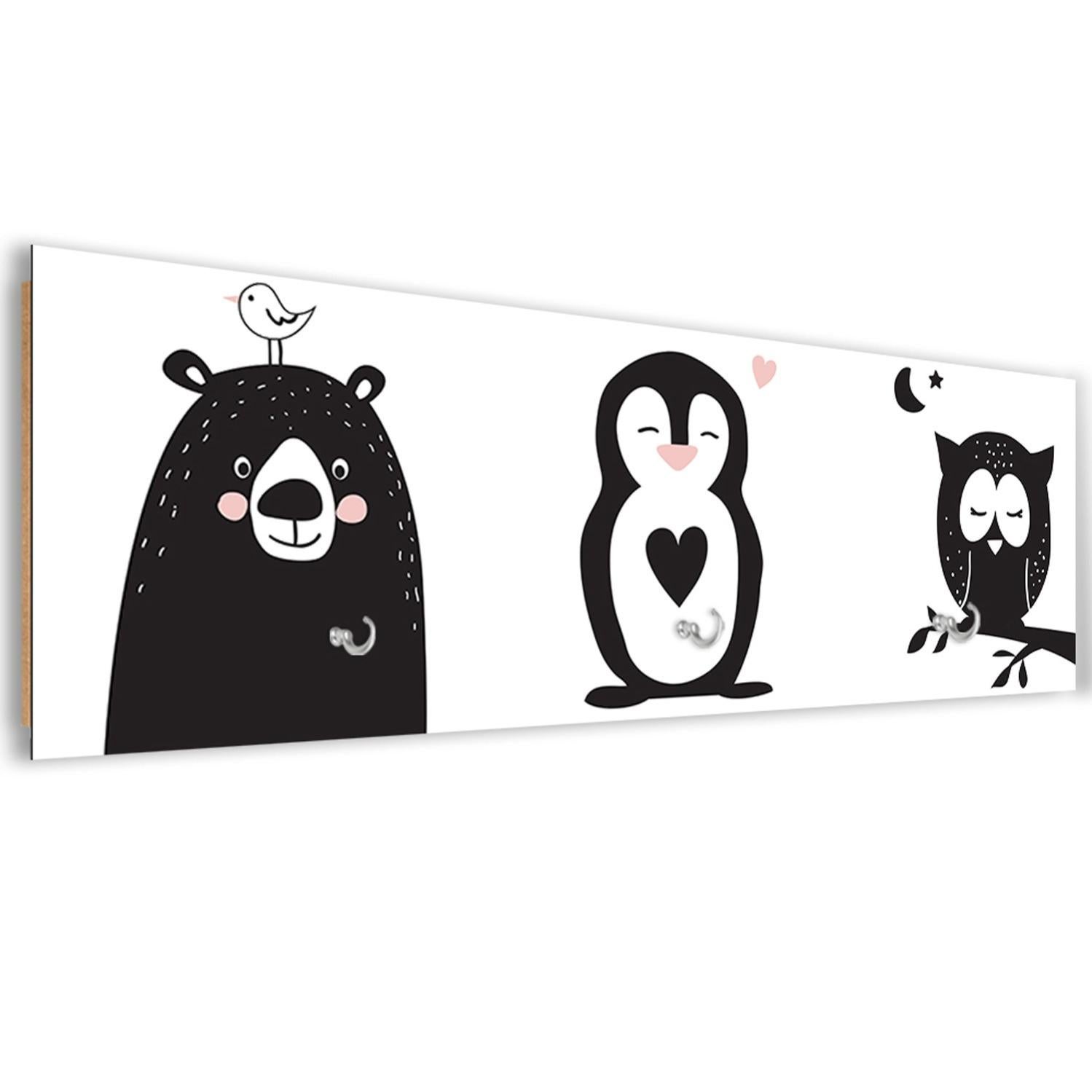 Puckdaddy - Asta appendiabiti per bambini Hugo 115x50x142 cm a libera installazione - appendiabiti in legno di pino massello in design teepee - con ripiano per la cameretta di bambini e neonati