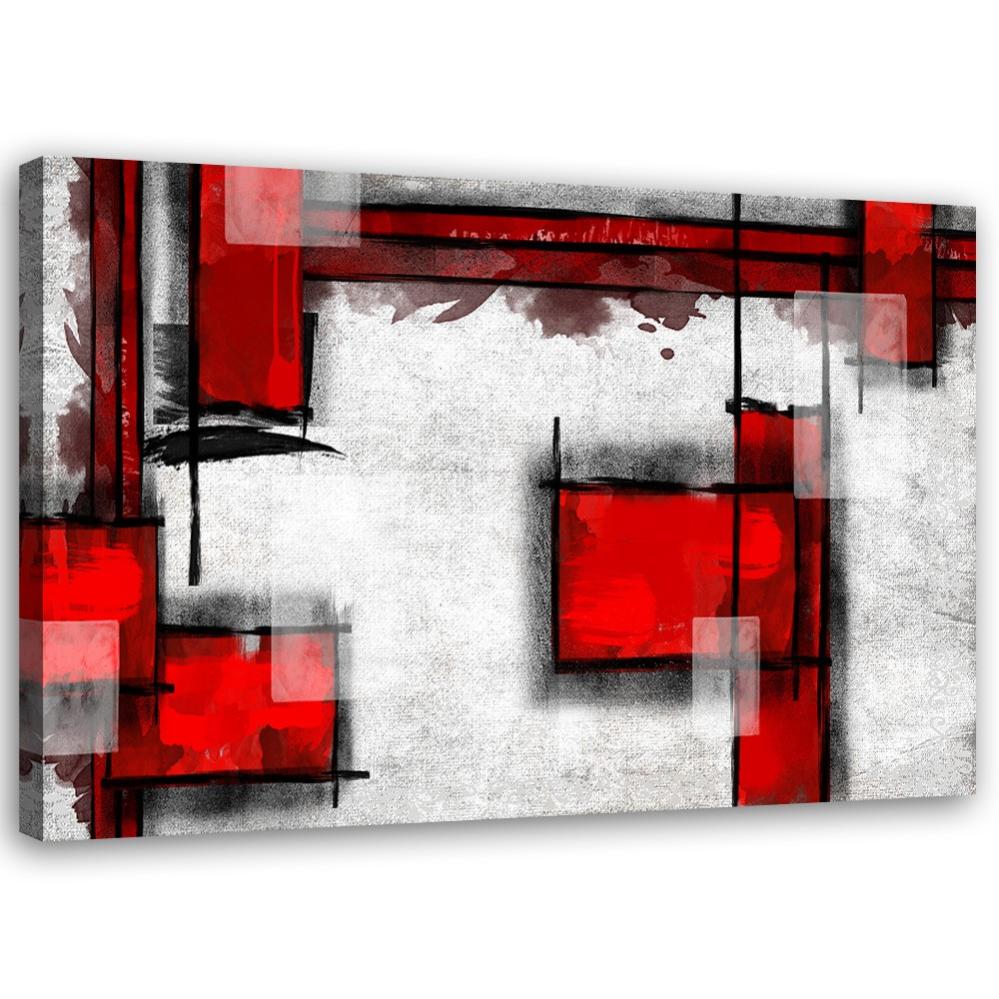 Quadro Su Tela Astratto Kasimir Malevich Suprematism 60x40 Cm - Stampa Fine Art Made In Italy