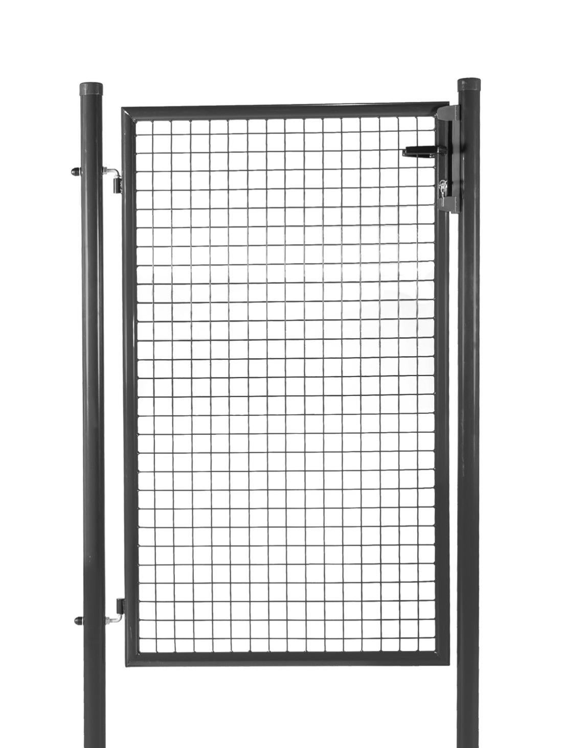 Portillon Nice Gate Passage 1m Maille 50 X 50 Mm Hauteur 1m Couleur Gris Anthracite Leroy Merlin