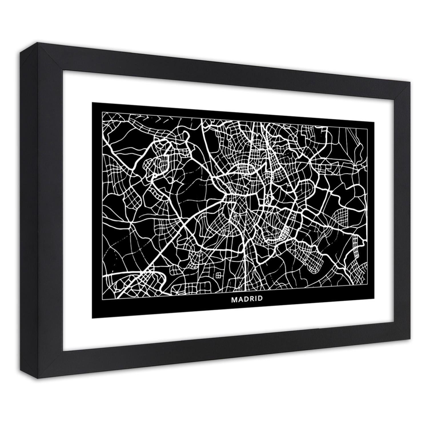 Cornice Portafoto Madrid – 25x20 Cm – Nero – Design Moderno, Prodotta In UK