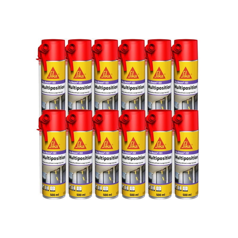 Kit SIKA mousse polyuréthane expansive 500ml x6 - Nettoyant 500ml - Pistolet  Foam Gun - Espace Bricolage