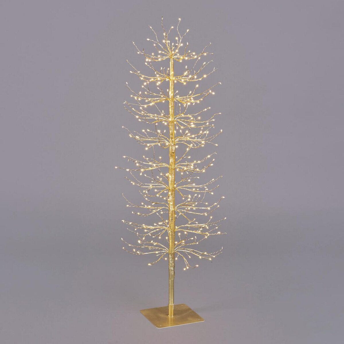 Albero luminoso Faggio con rami a microled luce calda da interno ed  esterno / 120 cm / Oro
