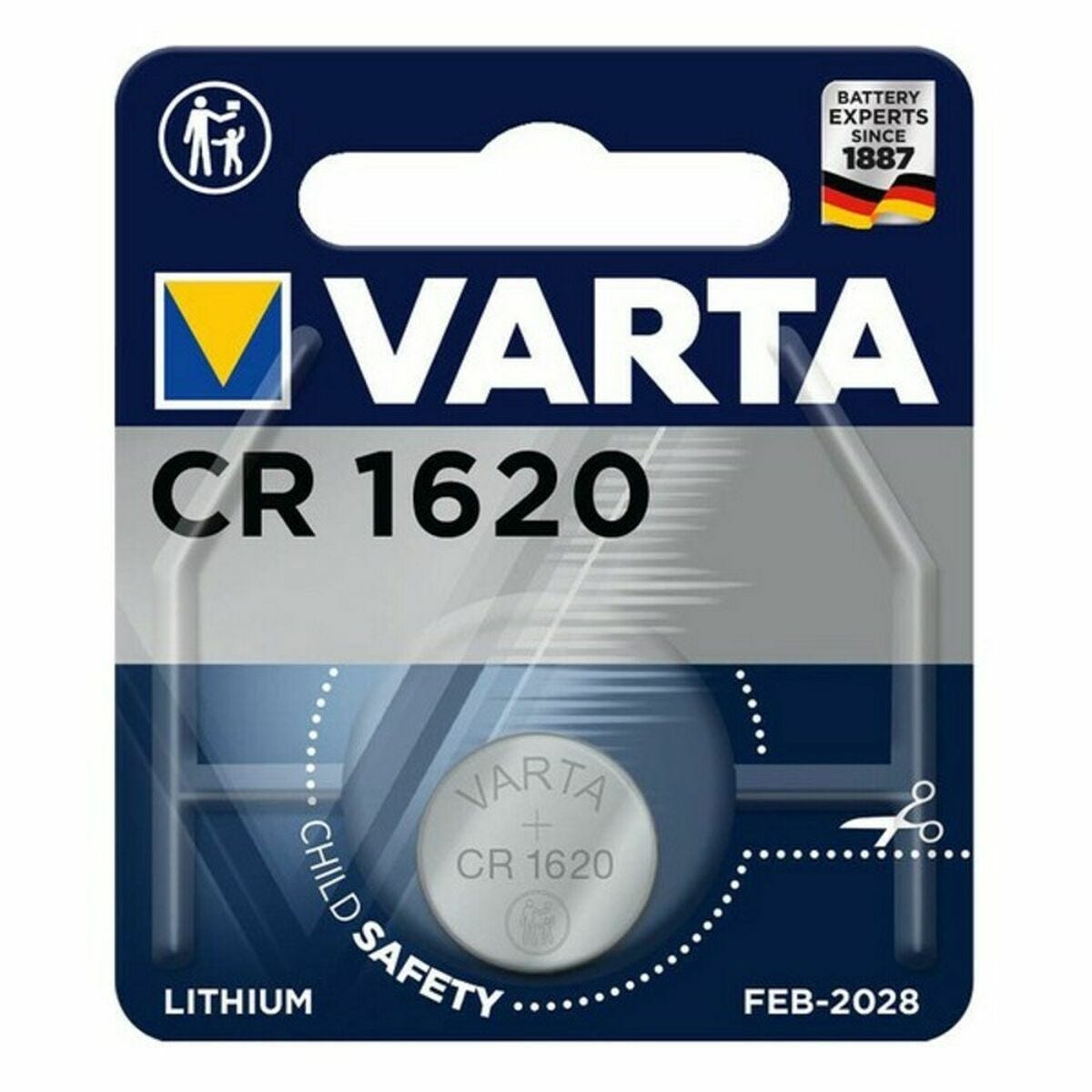 VARTA CR1620 Pile Bouton au Lithium Incluse - Battery Shop