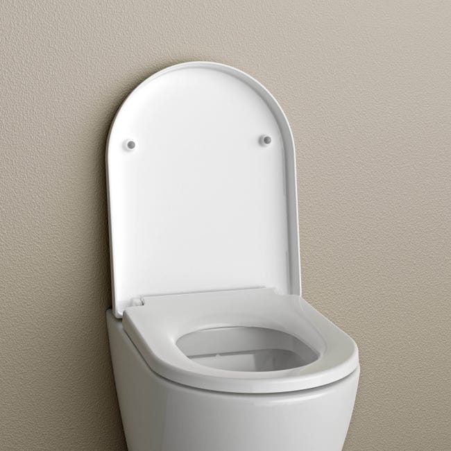 Abattant WC à fermeture progressive et déclipsable KOBEO - Forme D-shape