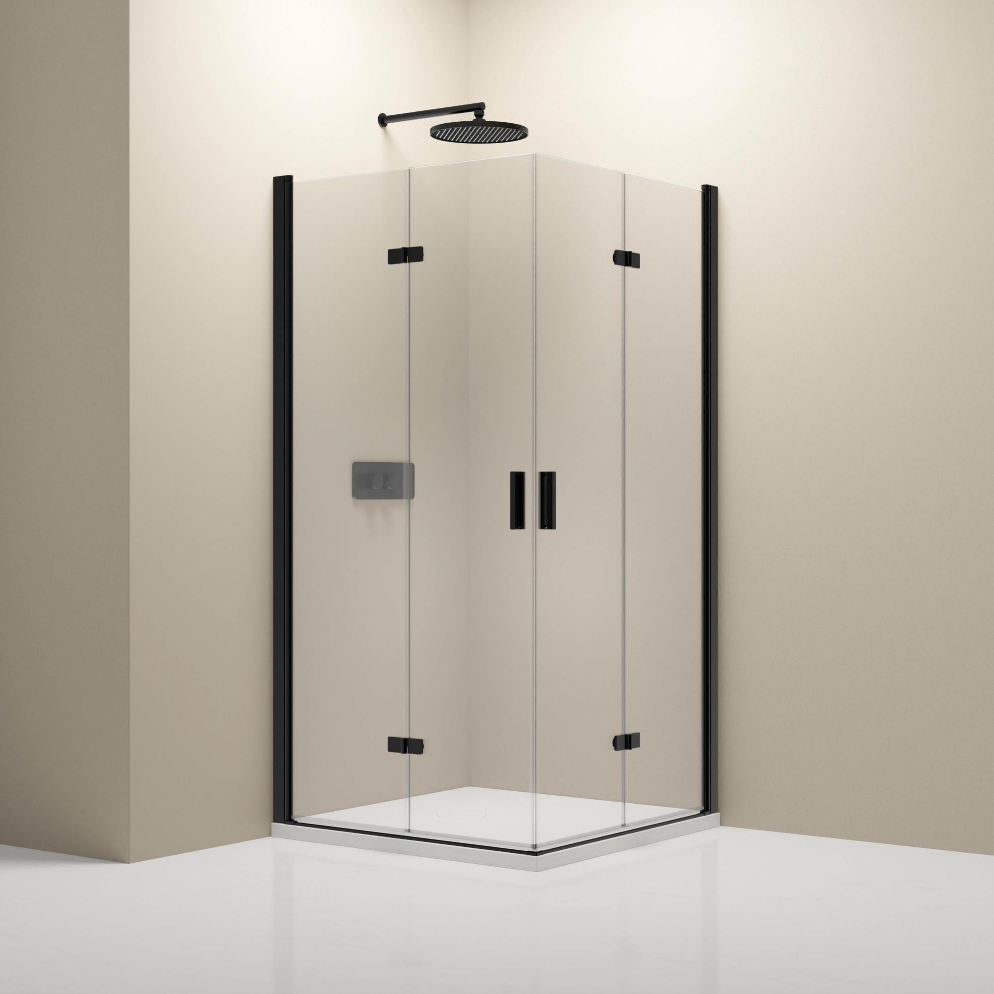 Cabina Doccia Minimalista In Vetro Temperato Argento - Design Moderno Per Bagno - Foto 8
