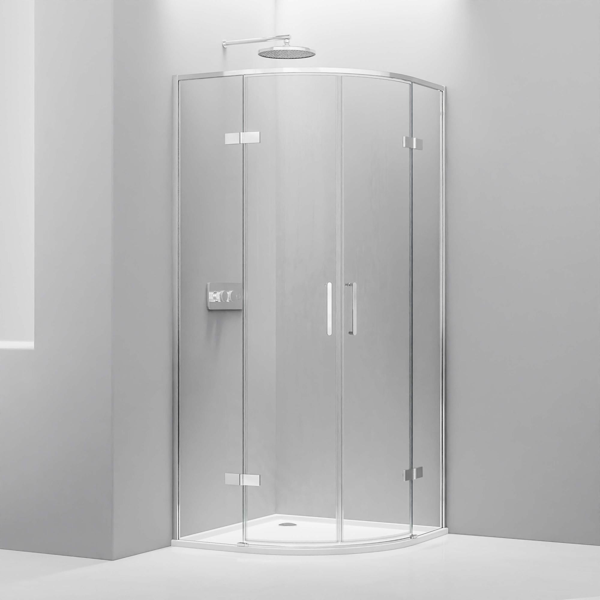 BERNSTEIN Cabine de douche quart de cercle avec portes pivotantes