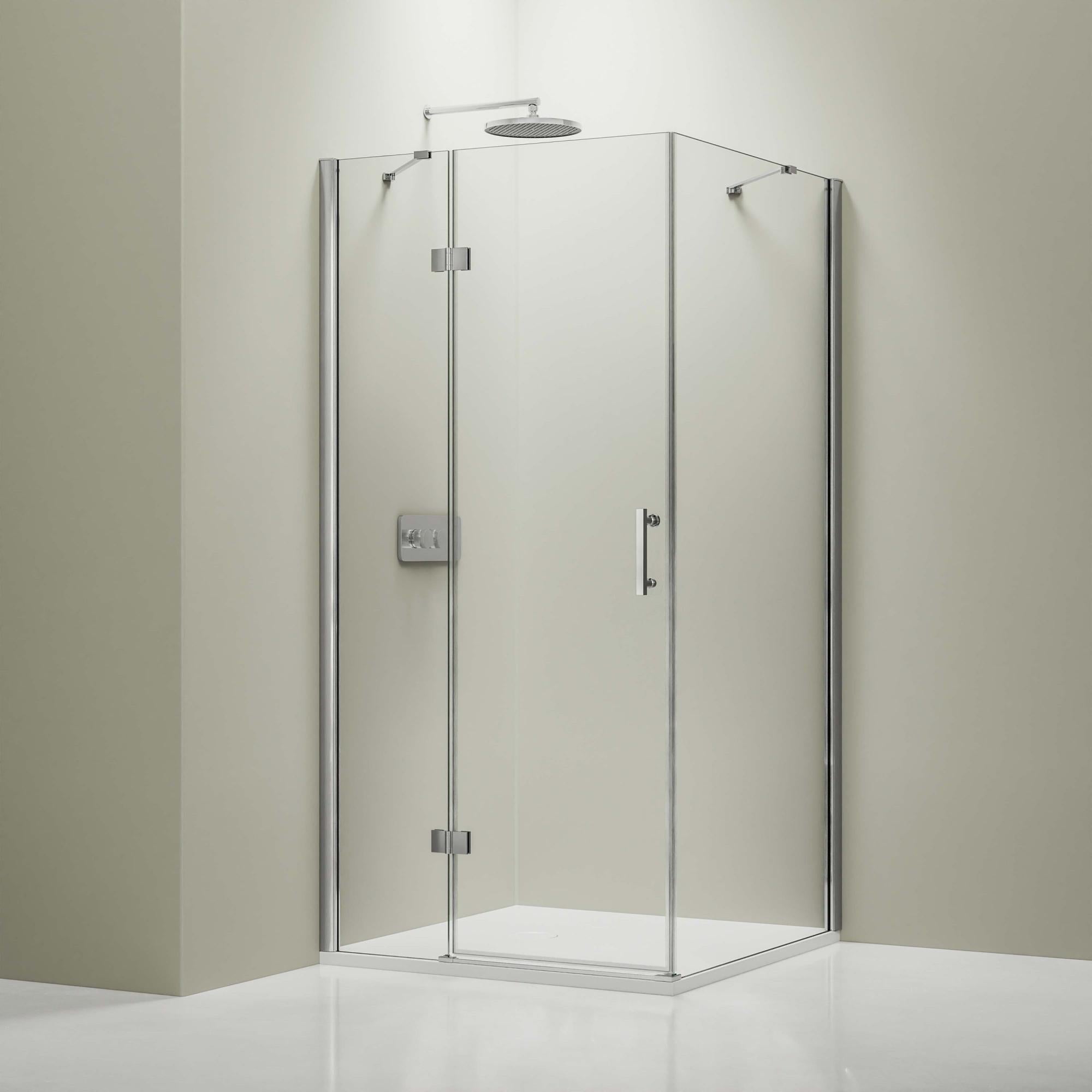 BERNSTEIN Cabine de douche en coin, en verre NANO, EX403, 90 x 90 x 195cm Leroy Merlin