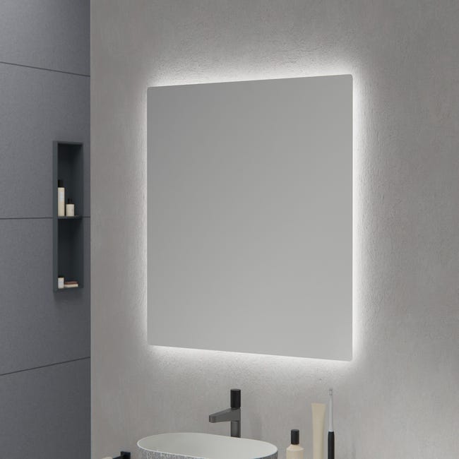 Miroir LED avec cadre avec différentes finitions Corcega
