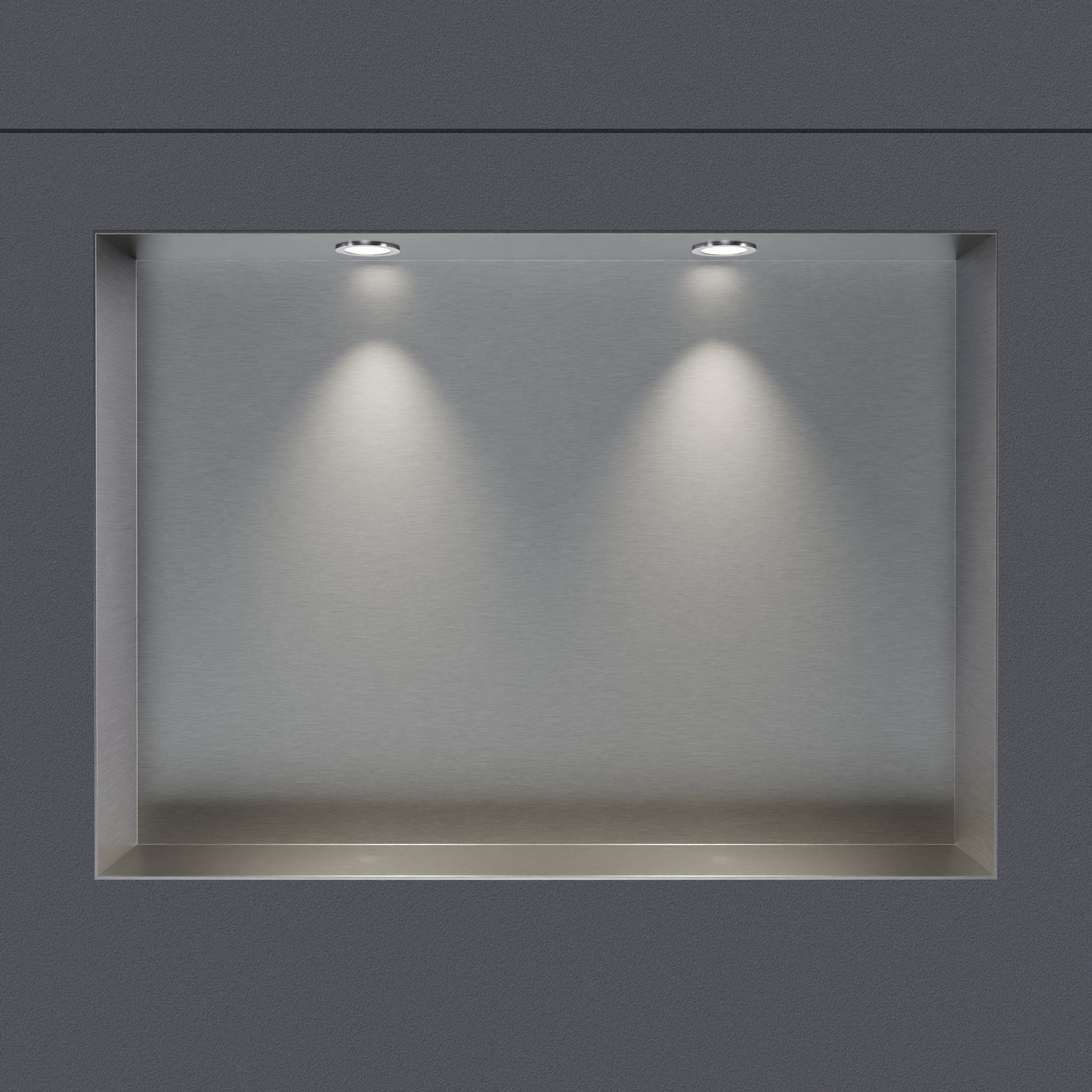 Spot LED encastrable couleur de lumière blanc neutre - Ø 45 x 22,3 cm -  IP65 - couleur cadre de montage sélectionnable