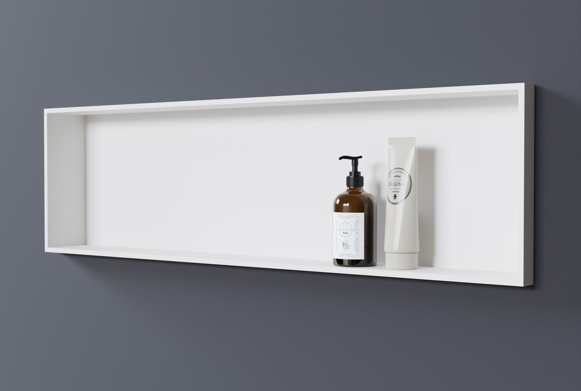 BERNSTEIN - Niche murale douche fonte minérale, étagère rangement
