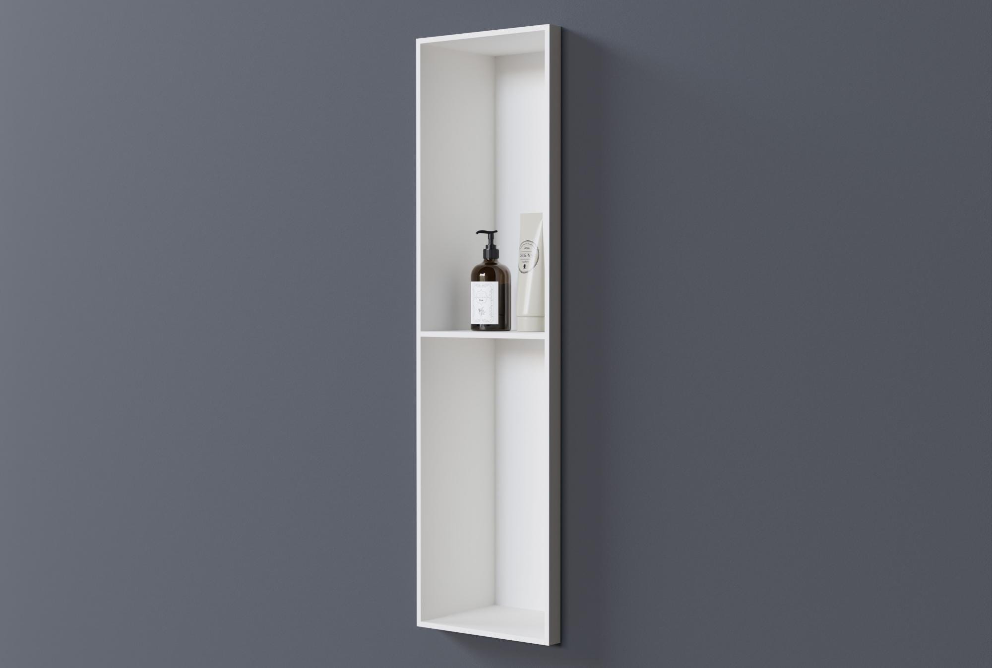 BERNSTEIN - Niche murale douche fonte minérale, étagère rangement