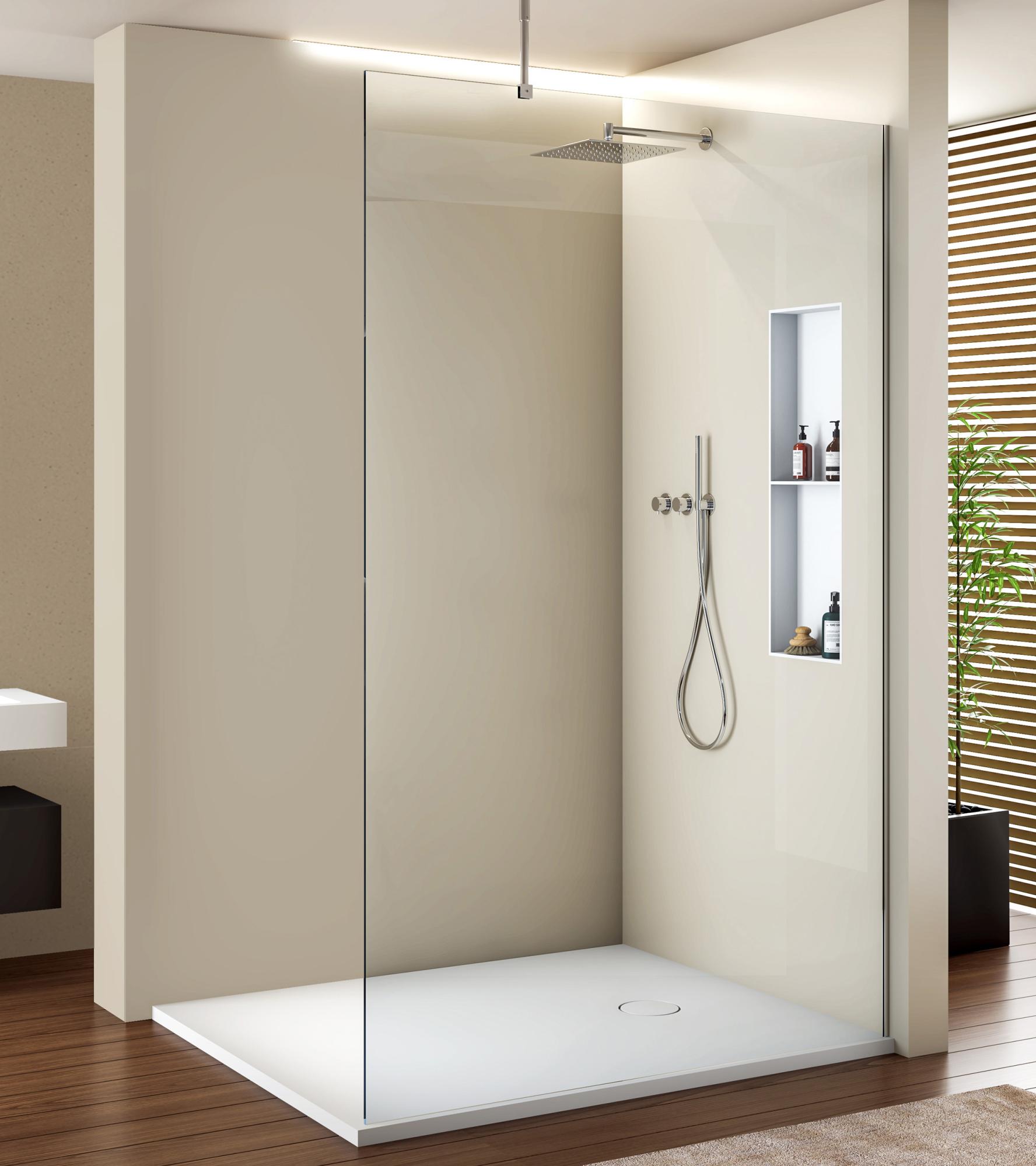 BERNSTEIN Niche murale de douche, étagère encastrable douche fonte