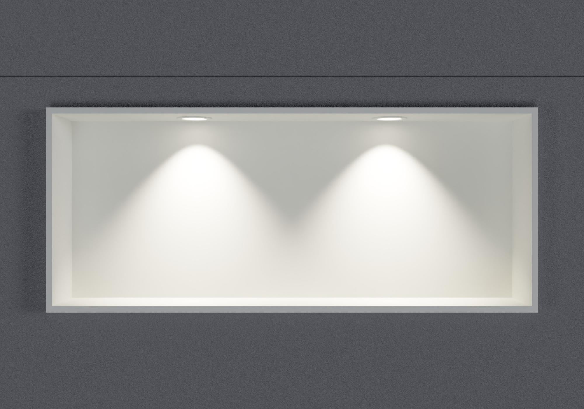 BERNSTEIN - Niche murale douche fonte minérale, étagère rangement