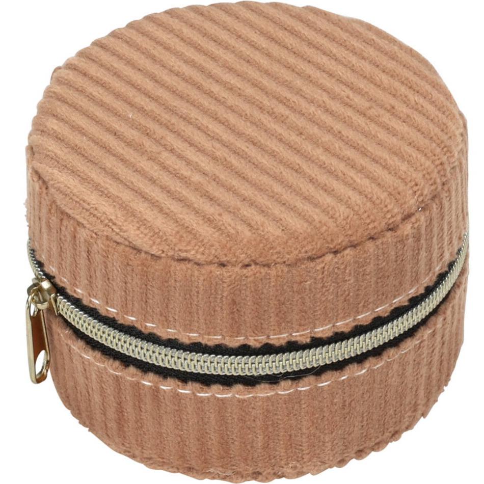 Coffret à Bijoux En Velours Vert Et Bordeaux Avec Dorures - 22x12x15 Cm, Occasion