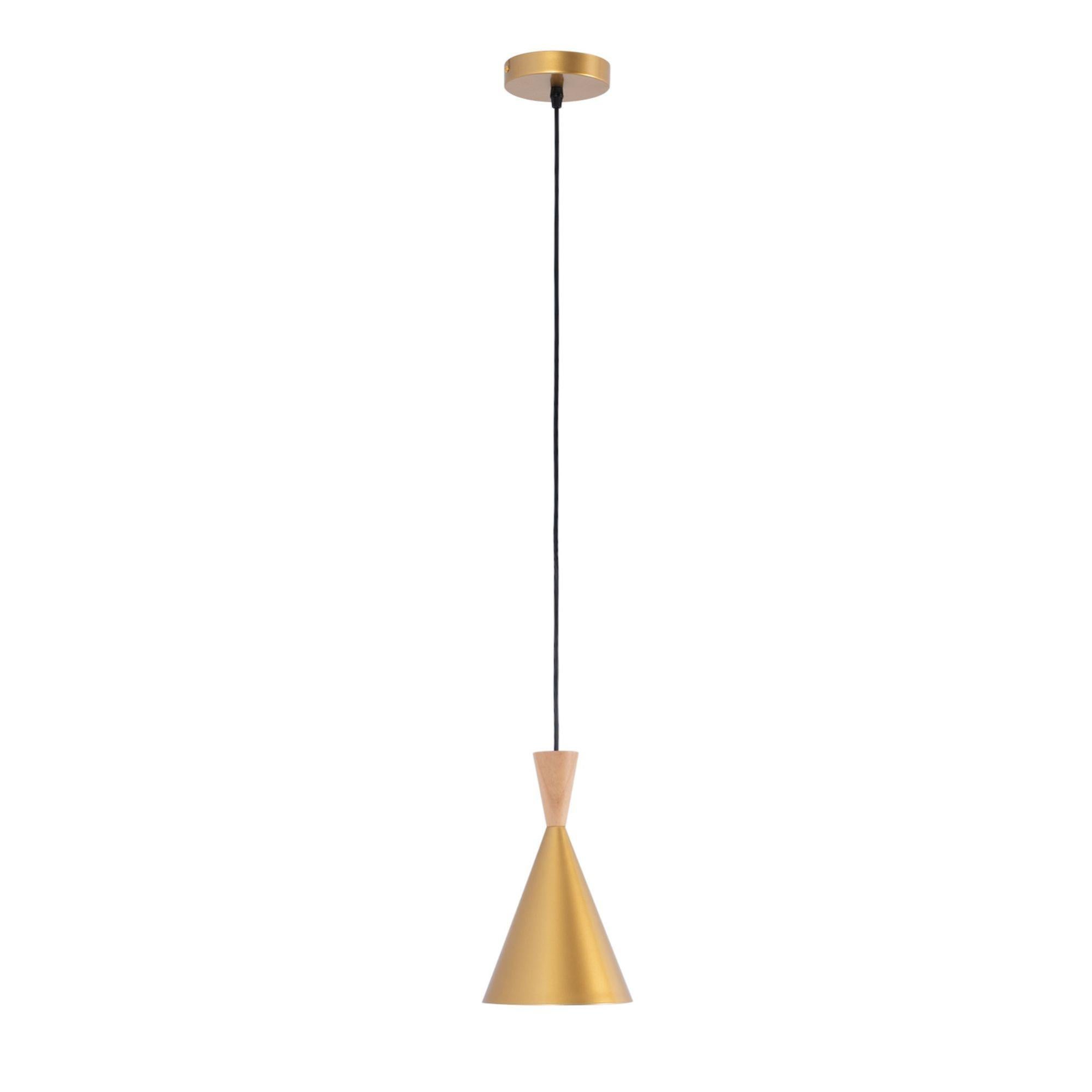 Arisha Lampada a Sospensione Metallo Nero/Oro/Caffè Tir-Cerchio Moderna - Las Sola IT