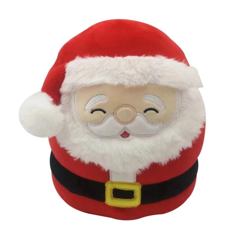 Peluche de Noël en peluche mignonne de 20 cm, poupée en peluche du Père Noël,  ornement pour enfants, fournitures de fête (Père Noël)