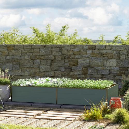 150 x 77 x 77 cm Carré potager surélevé, vert | Leroy Merlin 150 x 77 x 77 cm Carré potager surélevé, vert | Leroy Merlin