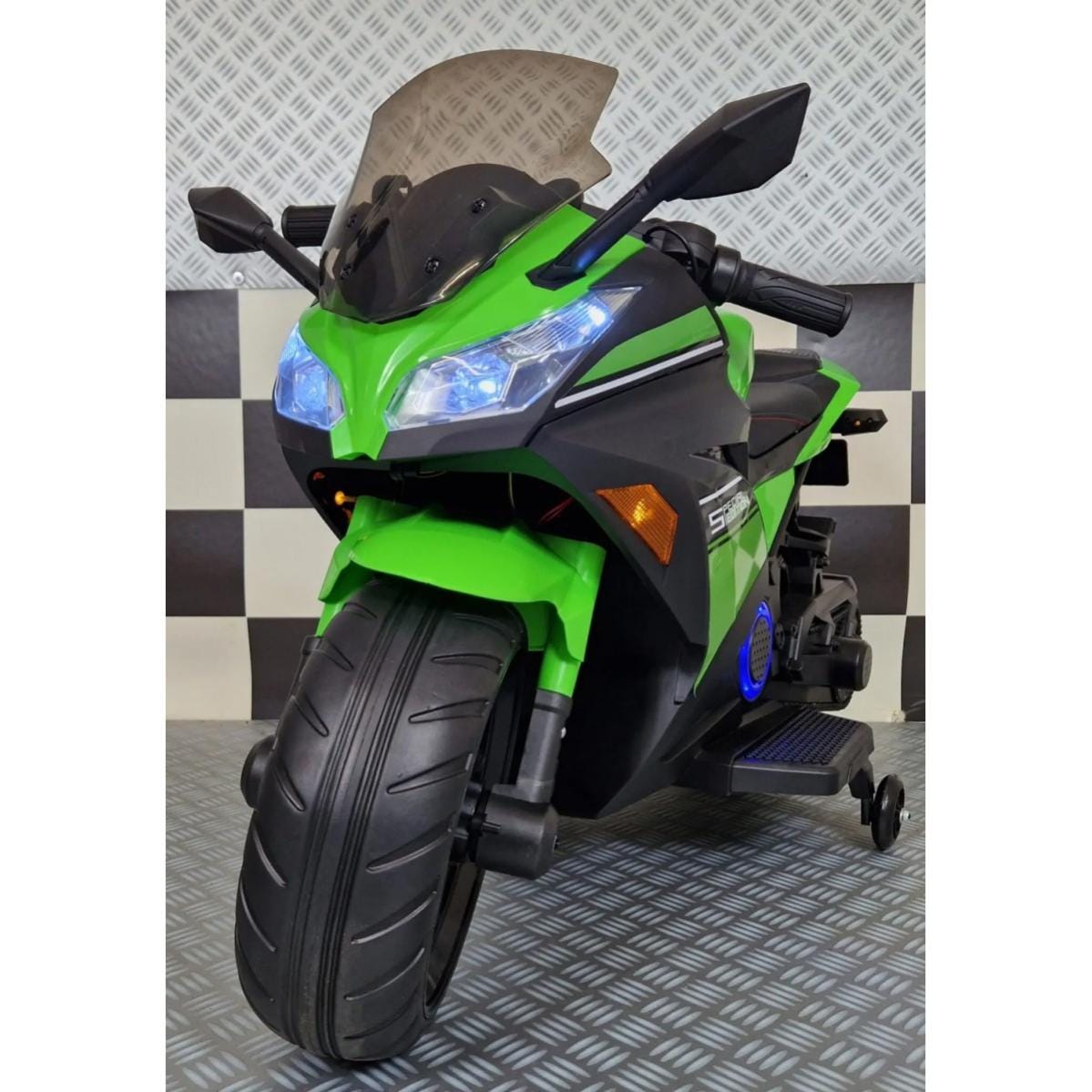Moto Elettrica per Bambini Ninja a Batteria 12 V Motocicletta