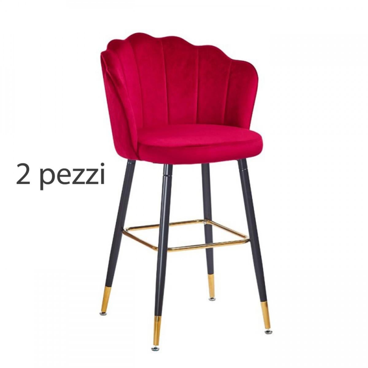 CLP Set Di 2 Sedie Tanna In Velluto Rosa - Sedie Da Pranzo Con Braccioli E Struttura In Metallo (Portata 150 Kg) - 6