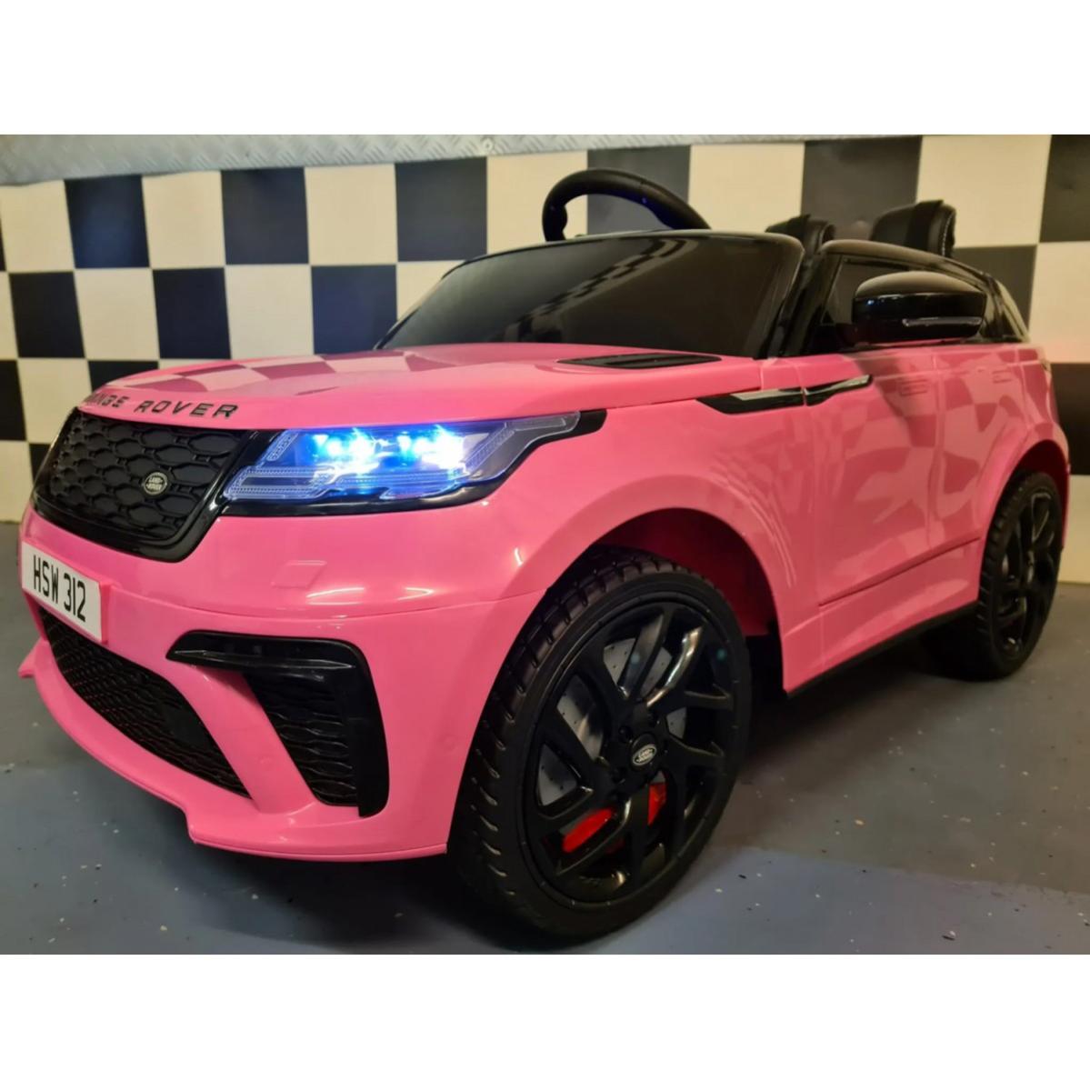 Macchina Elettrica per Bambini Range Rover Velar a Batteria 12V Rosa ...