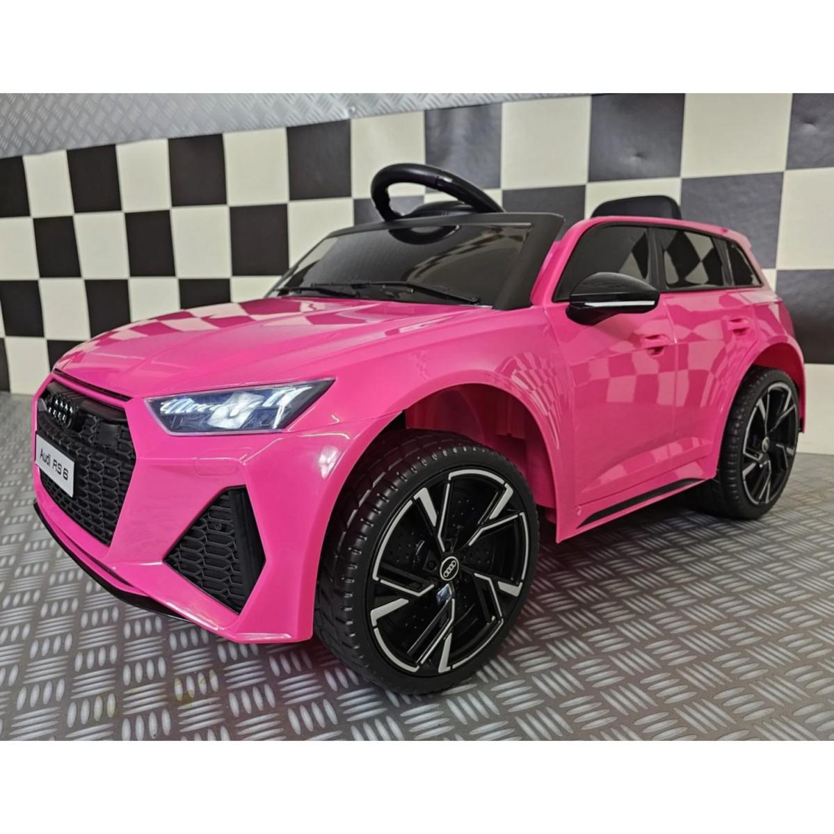 Macchina Elettrica Audi RS6 a Batteria 12 V Auto per Bambini Rosa ...