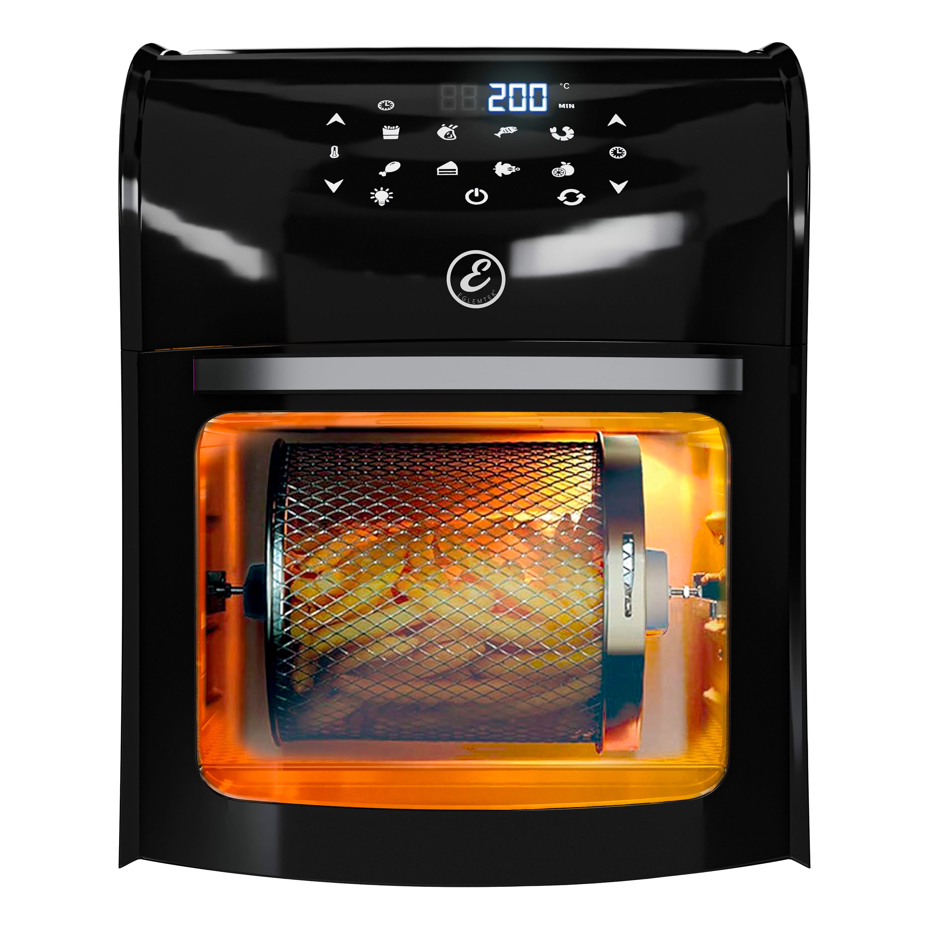 Friggitrice Ad Aria 12 Litri 10 In 1 Forno Aria Calda Con LED Touch Screen  Senza Olio Multifunzione 1800W 6 Accessori 7 Programmi