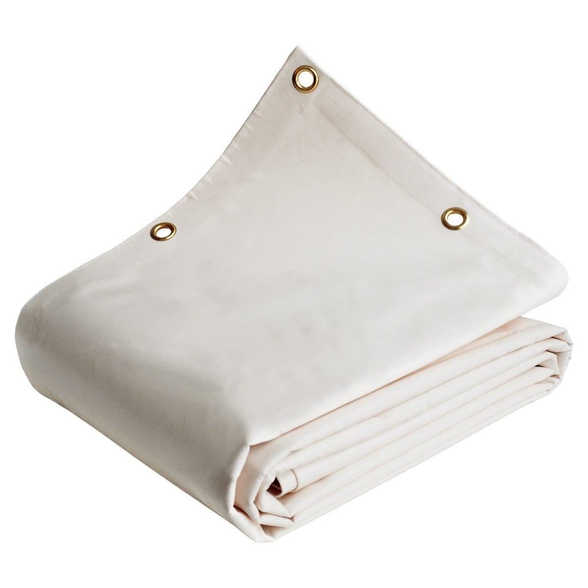 Lona para construcción 3x4 m blanco crema - 8 años de calidad tecplast 640ch - lona de pvc impermeable para obras de construcción